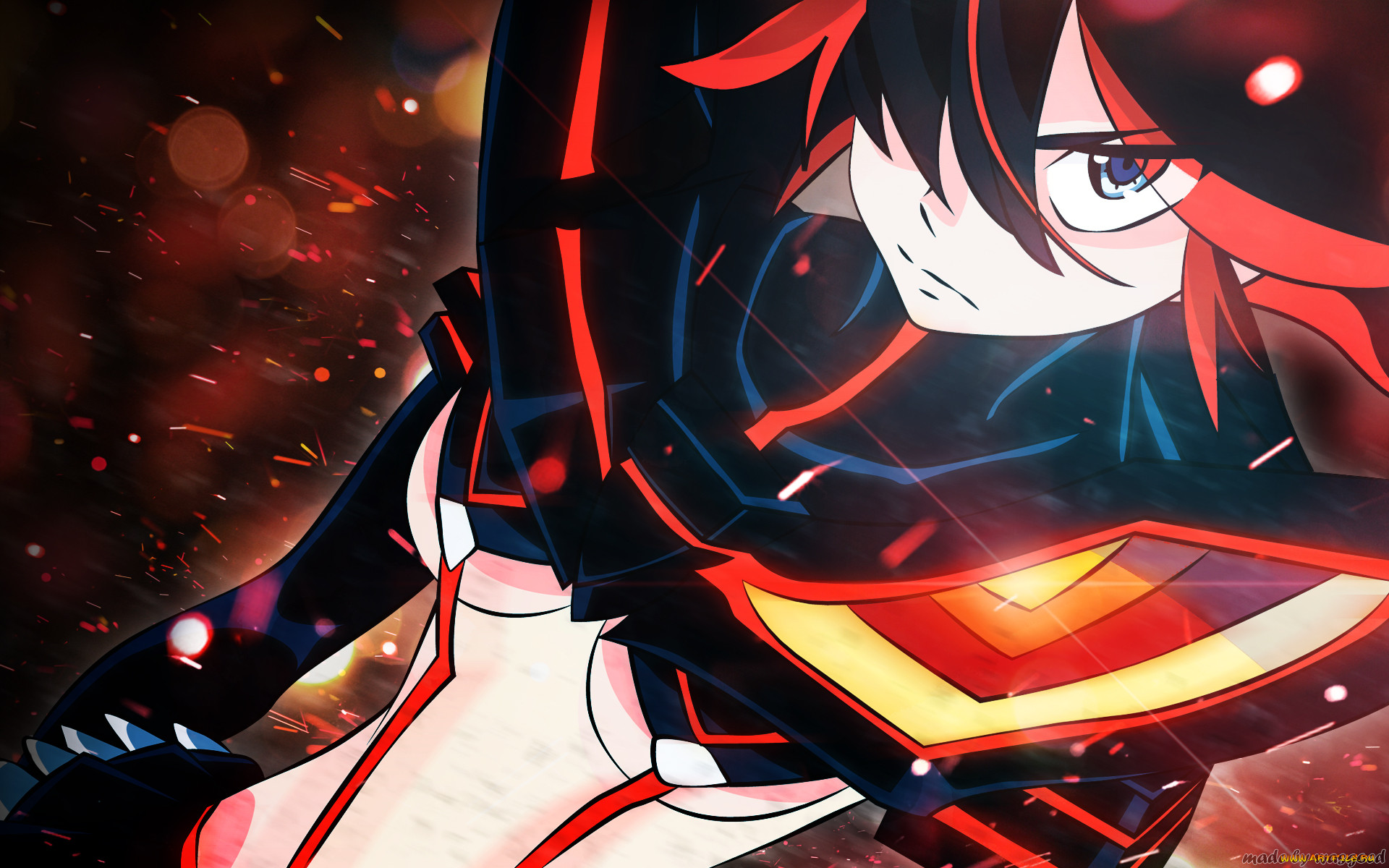 Обои Kill la Kill Аниме Kill la Kill, обои для рабочего стола, фотографии  kill, la, аниме, ryuuko, matoi, девушка, грудь Обои для рабочего стола,  скачать обои картинки заставки на рабочий стол.